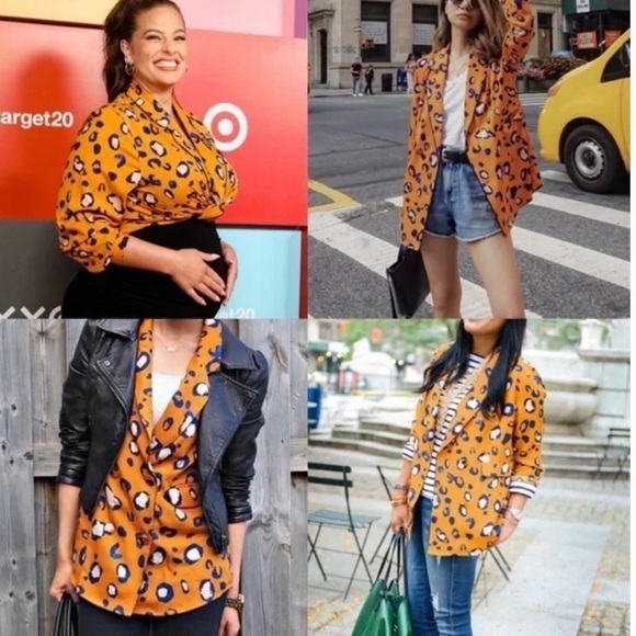 3.1 PHILLIP LIM for Target Leopard Print Blazer - Picture 1 of 8